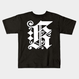 Silver Letter K Kids T-Shirt